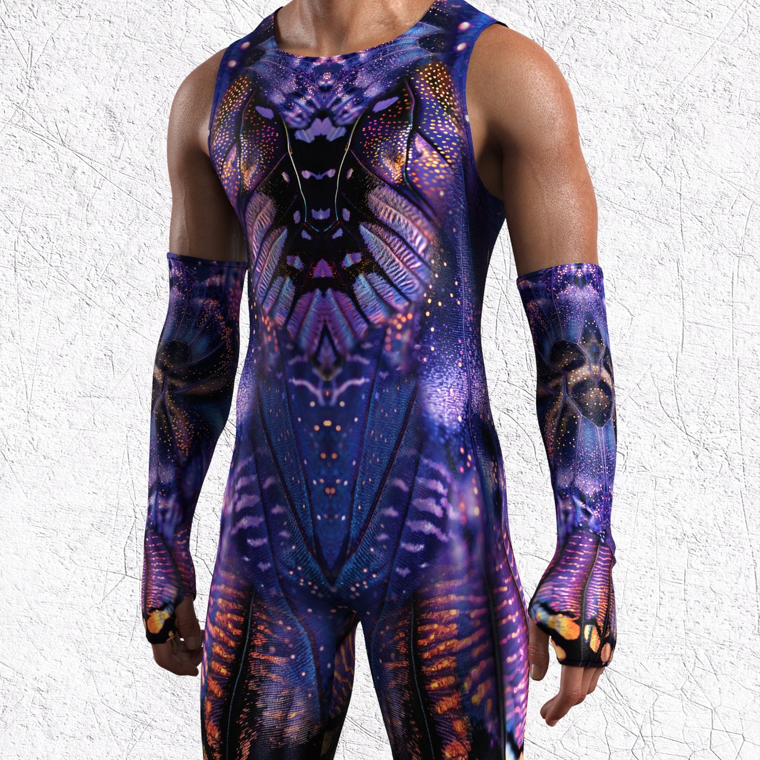 Midnight Desire Male Back Zip Romper 7