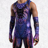 Midnight Desire Male Back Zip Romper