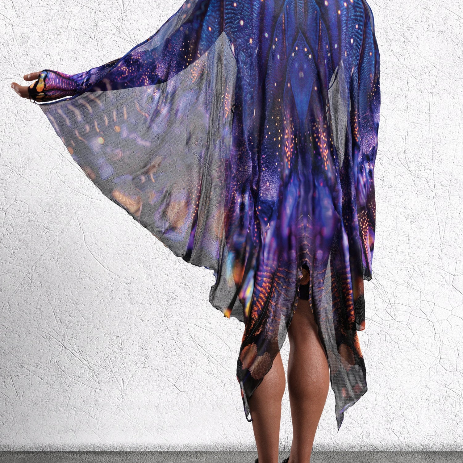 Midnight Desire Male Mesh Large Moth Wings 6