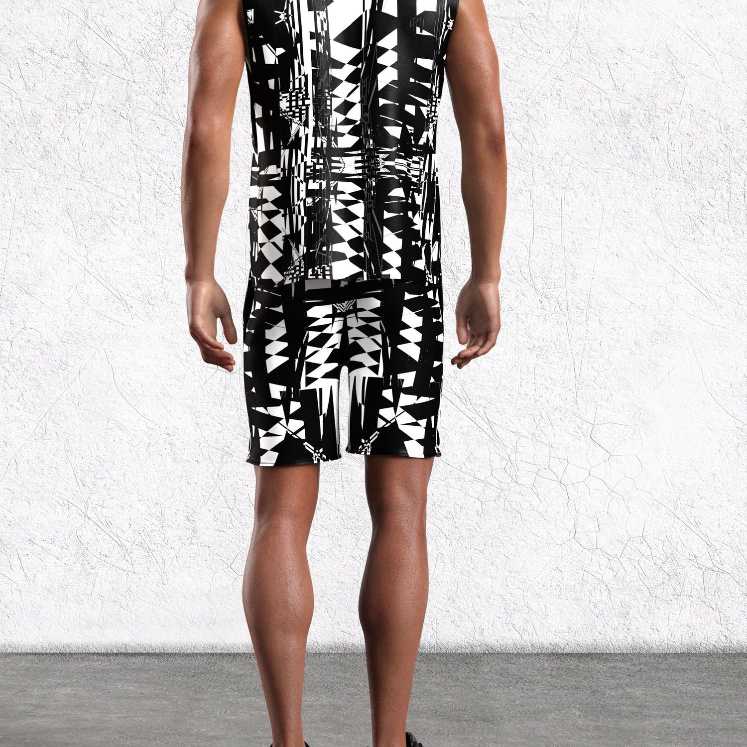 Men Disturbia Male Rave Shorts