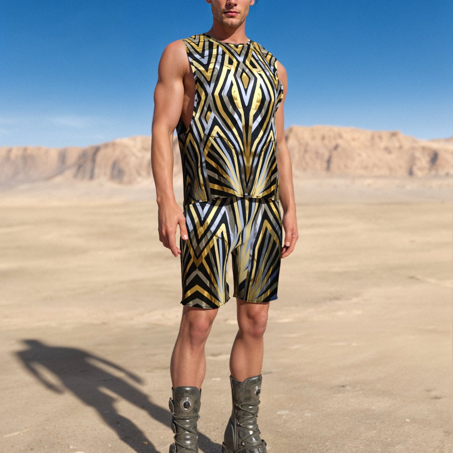 Hypnometallic Male Rave Shorts Festival