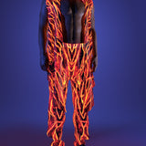 Lava Burst Male Hooded Vest Set