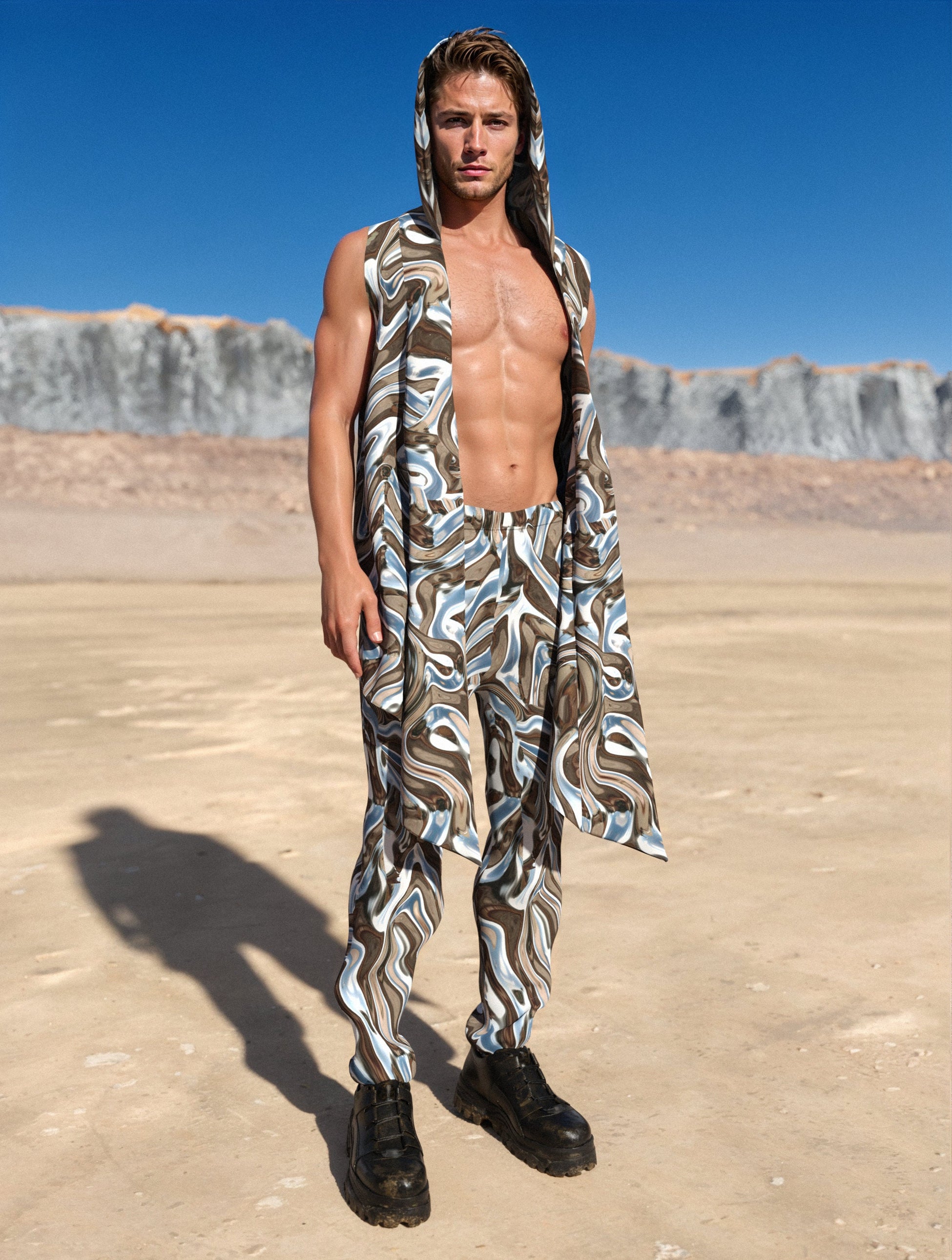 Mecha Vortex Male Hooded Vest 2