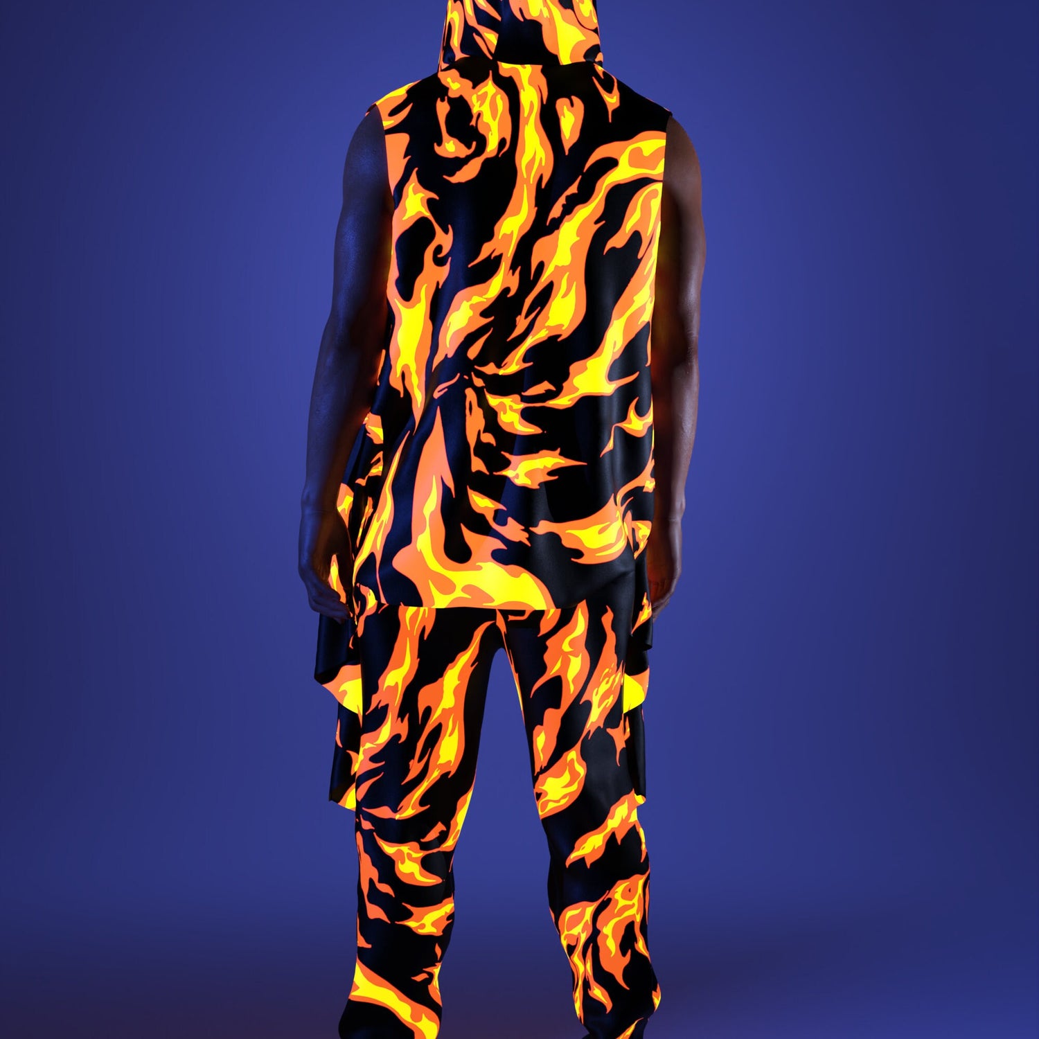 Burn Baby Burn Male Hooded Vest 8