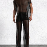 Just Black Male Split Pants