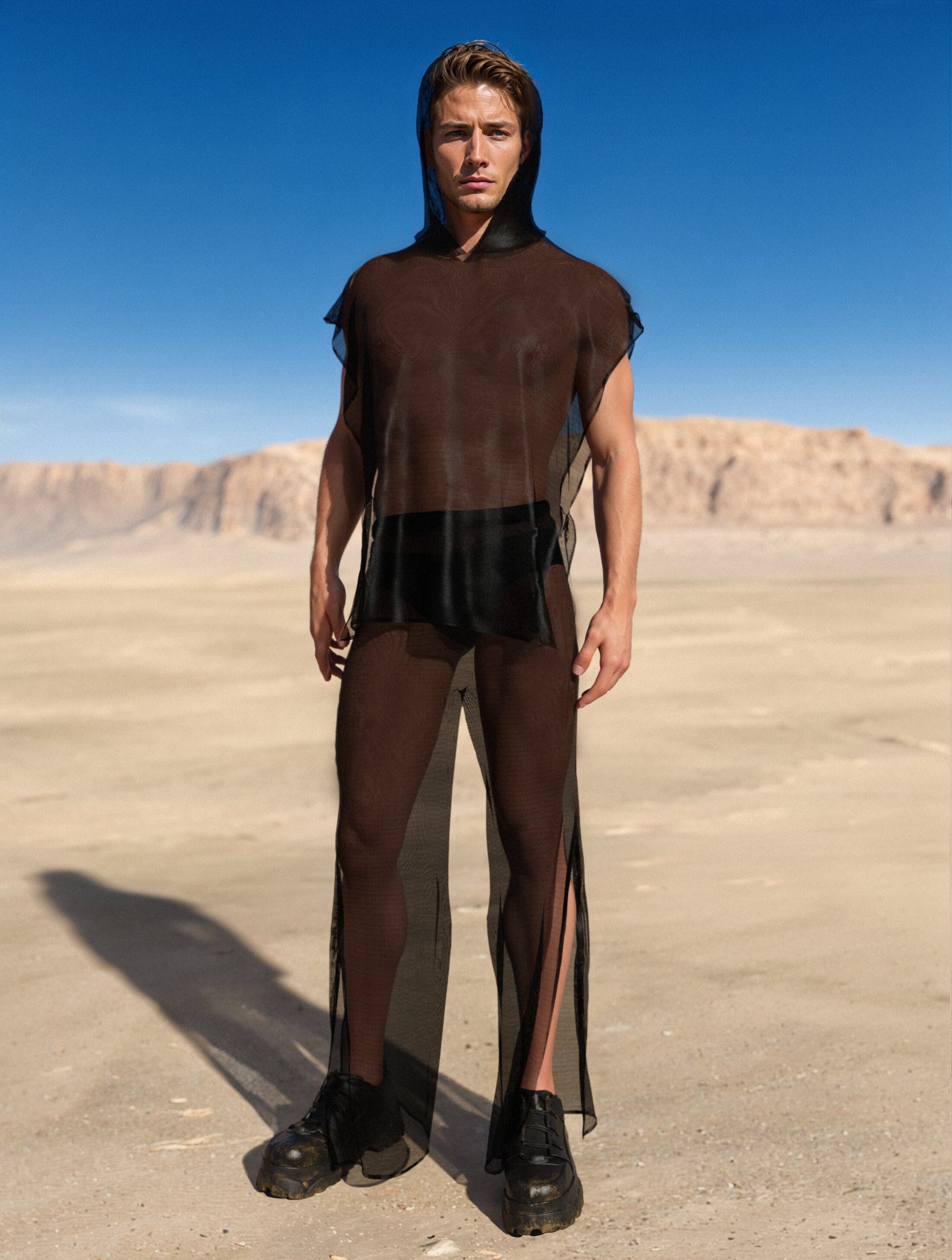 Just Black Male Hooded Set 2