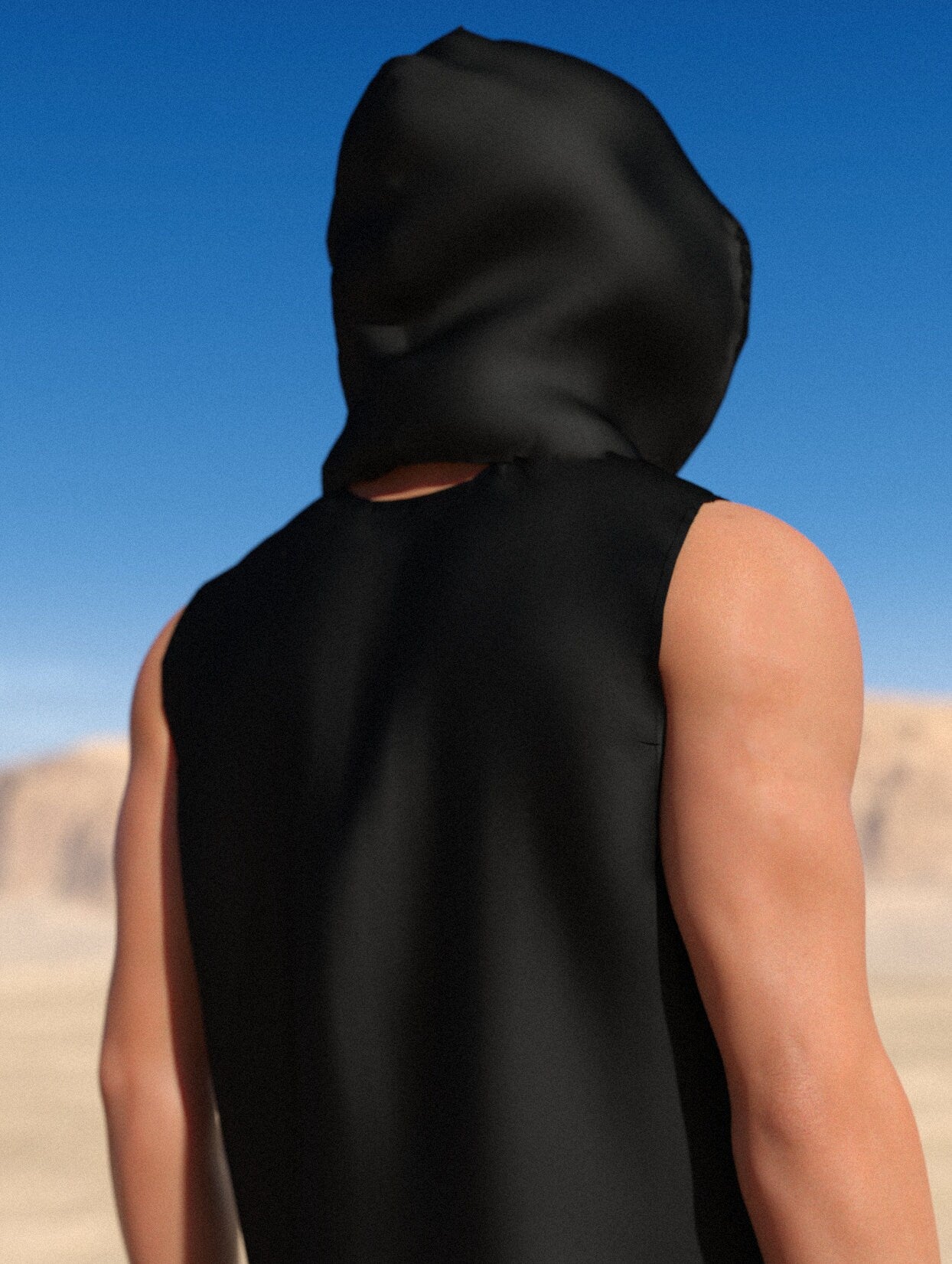 Just Black Rave Hood 1