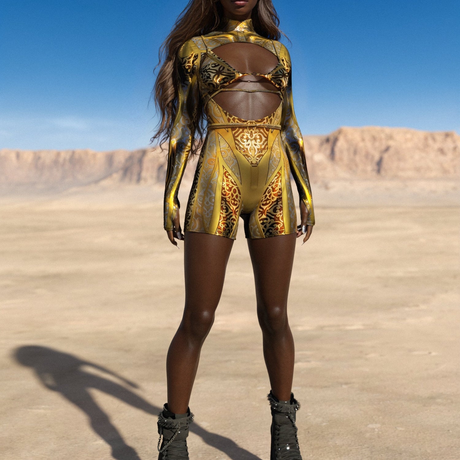 Gilded Sanctum Open Heart Romper Festival, Performance