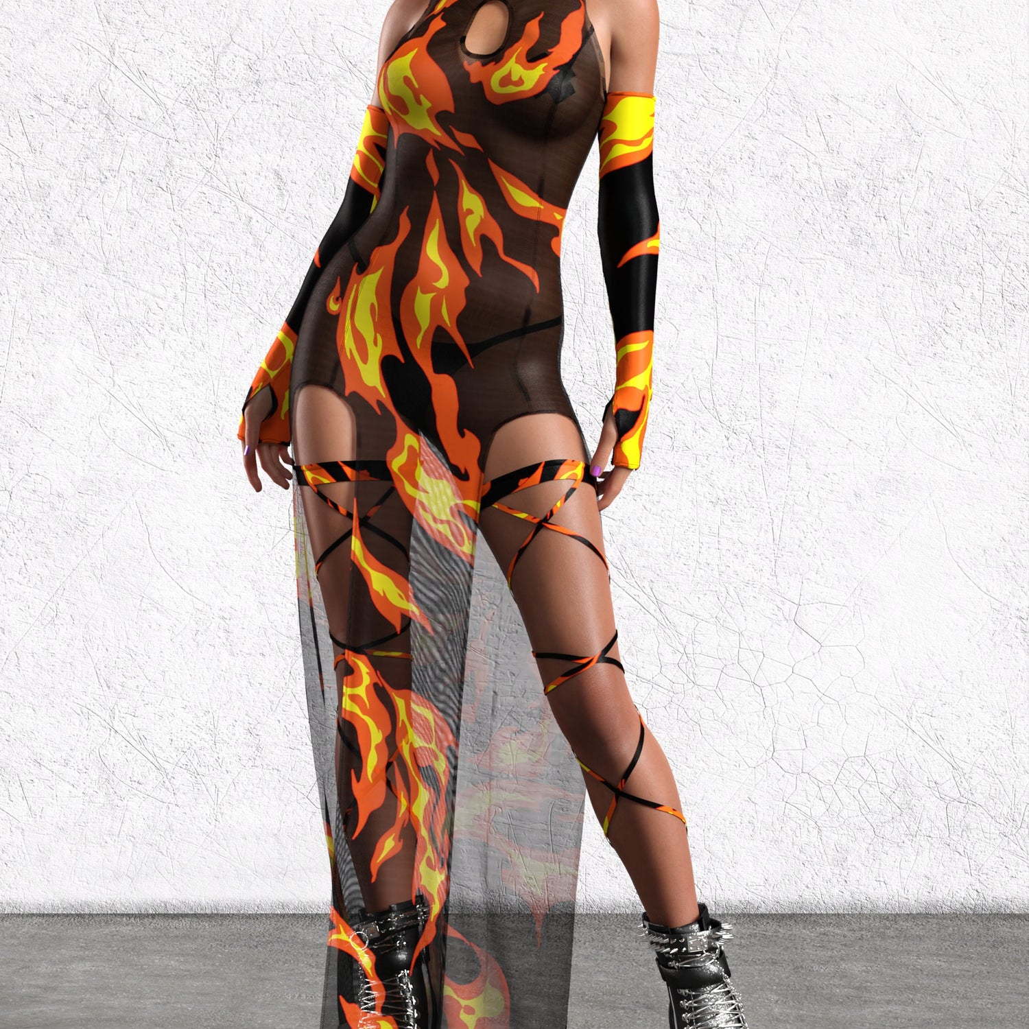Burn Baby Burn Rave Hood 6