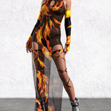 Burn Baby Burn Rave Hood