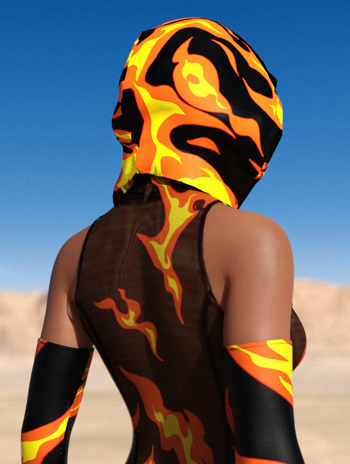 Burn Baby Burn Rave Hood 1