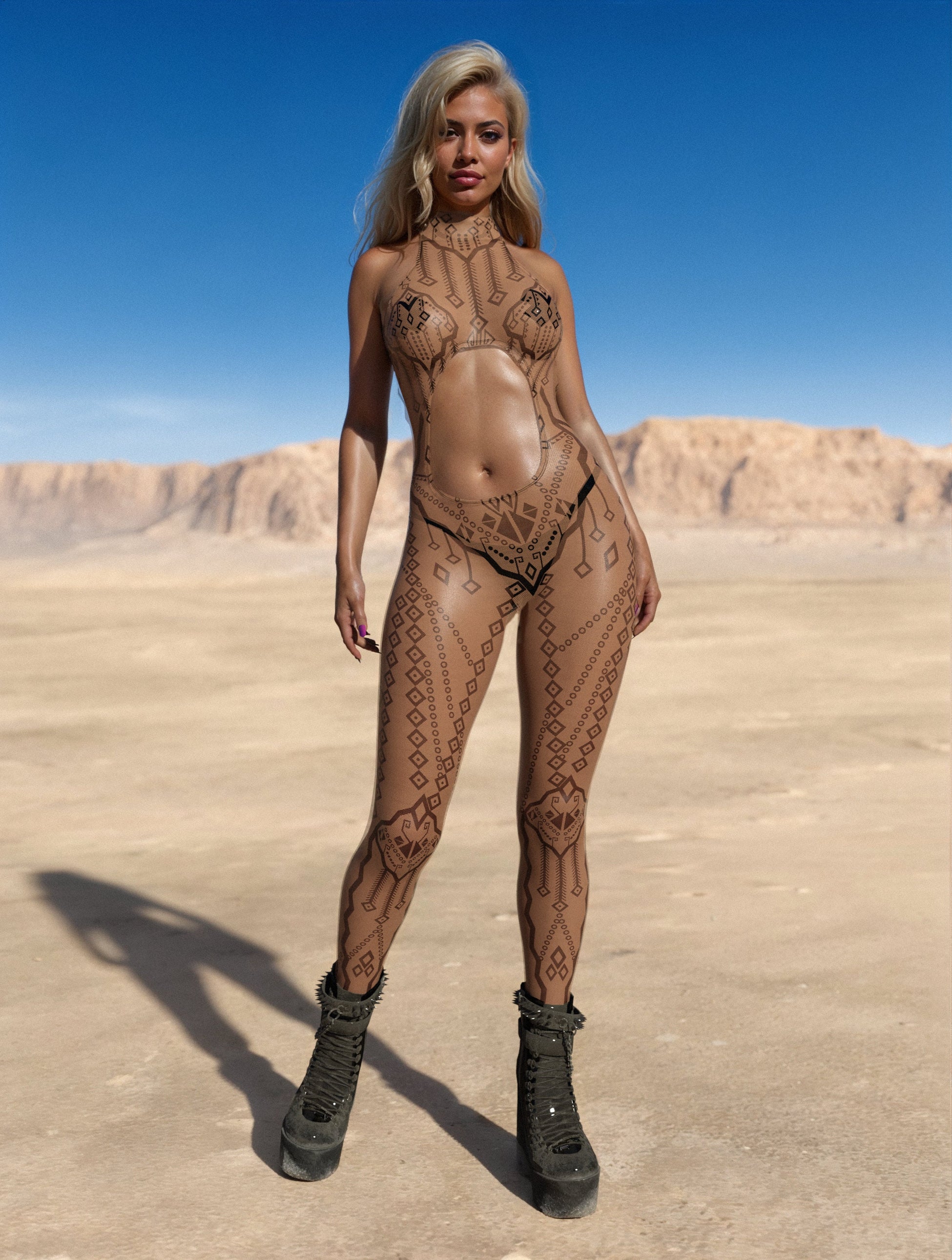 Pleasure Seeker Mesh Halter Jumpsuit 2