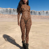 Untamed Mesh Bare Back Costume