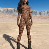 Untamed Mesh Bare Back Costume