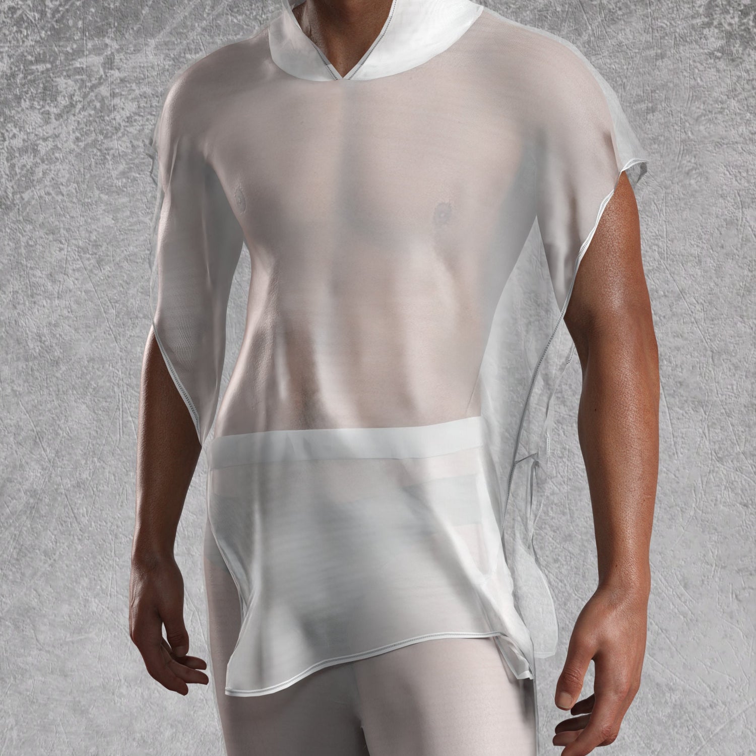 Just White Male Split Pants 6