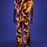 Burn Baby Burn Mesh Male Split Pants