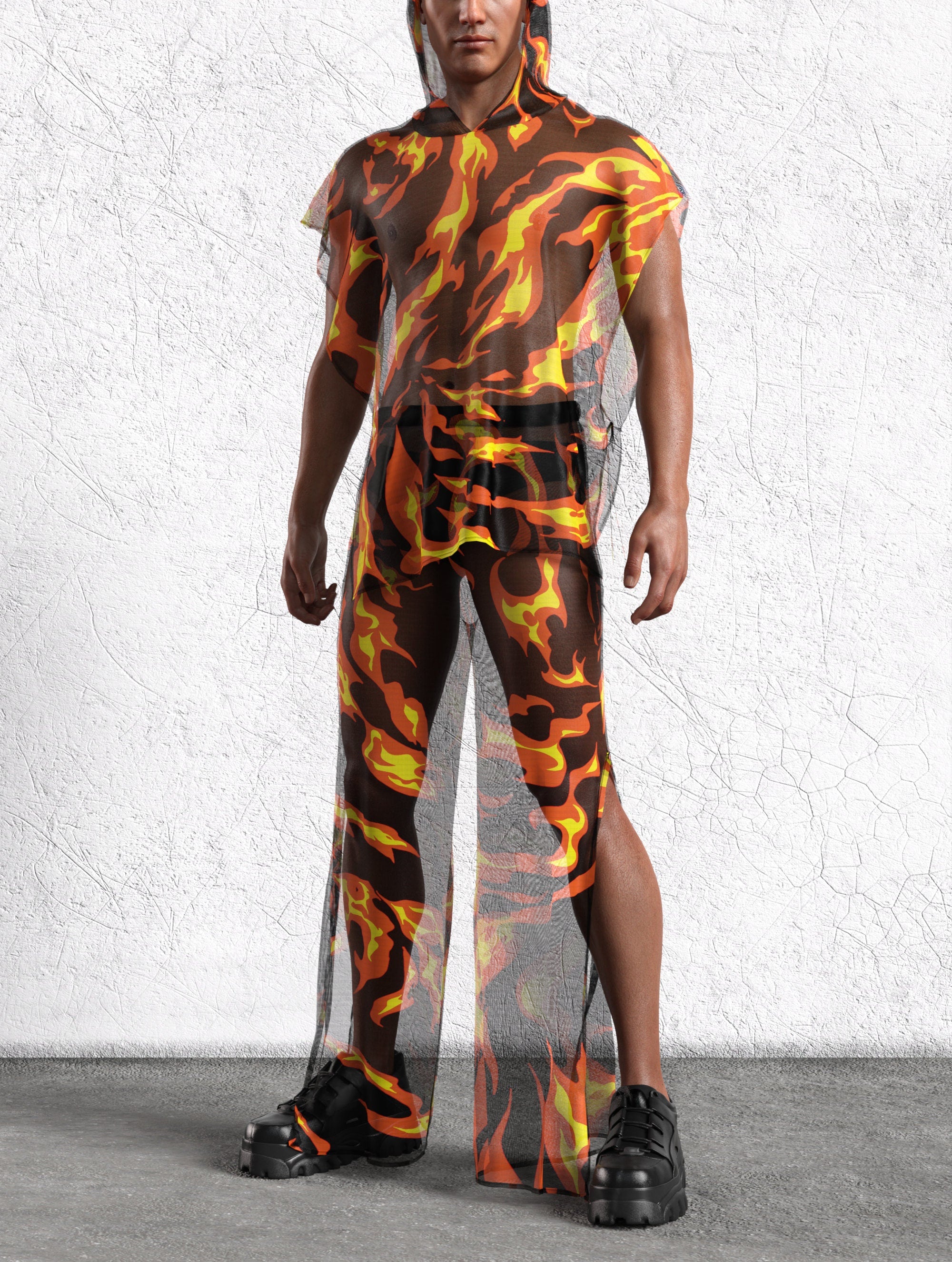 Burn Baby Burn Male Hooded Set 7