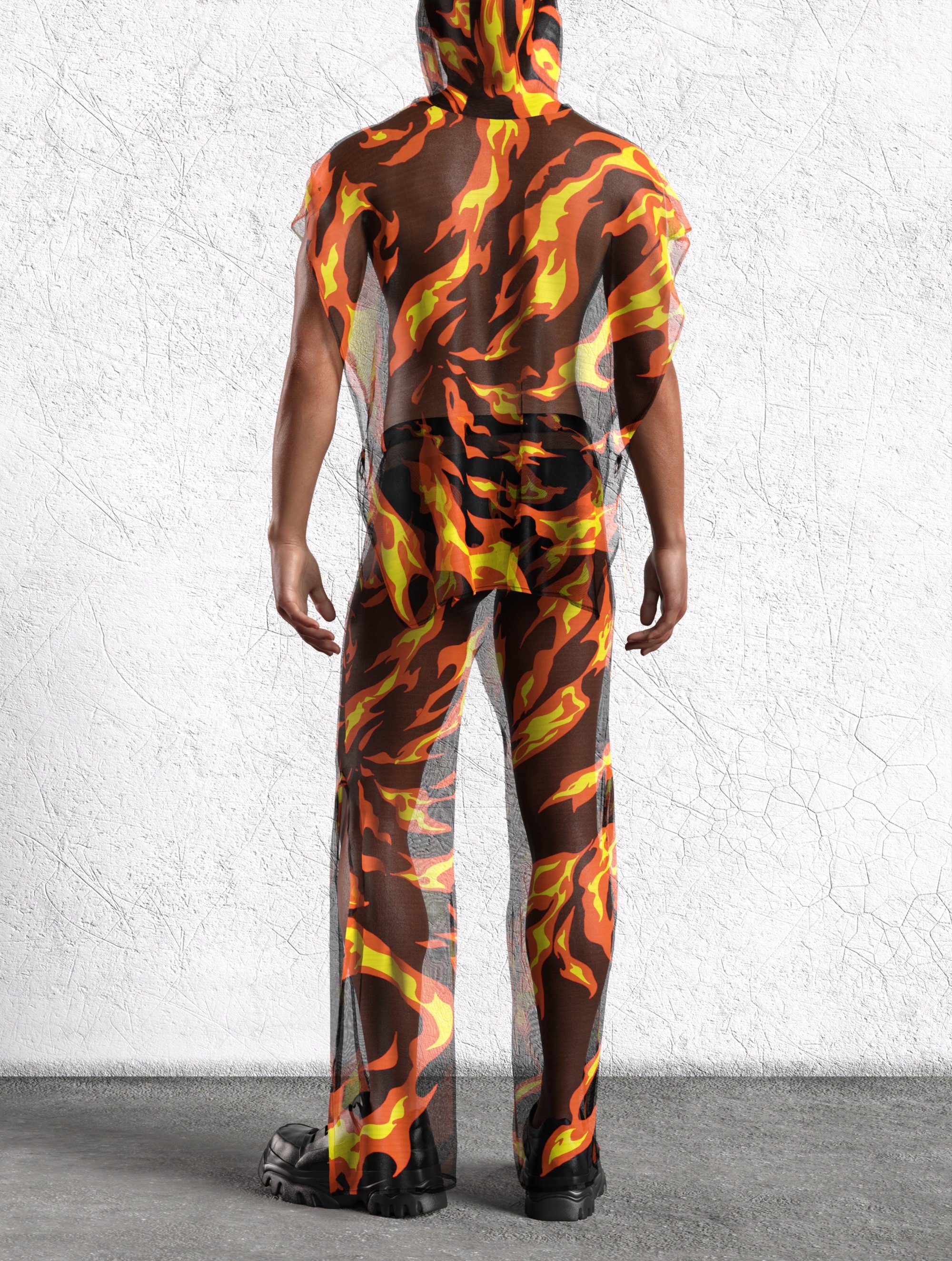 Burn Baby Burn Male Hooded Set 8