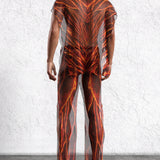 Lava Burst Male Hooded Set