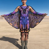 Midnight Desire Male Mesh Large Moth Wings