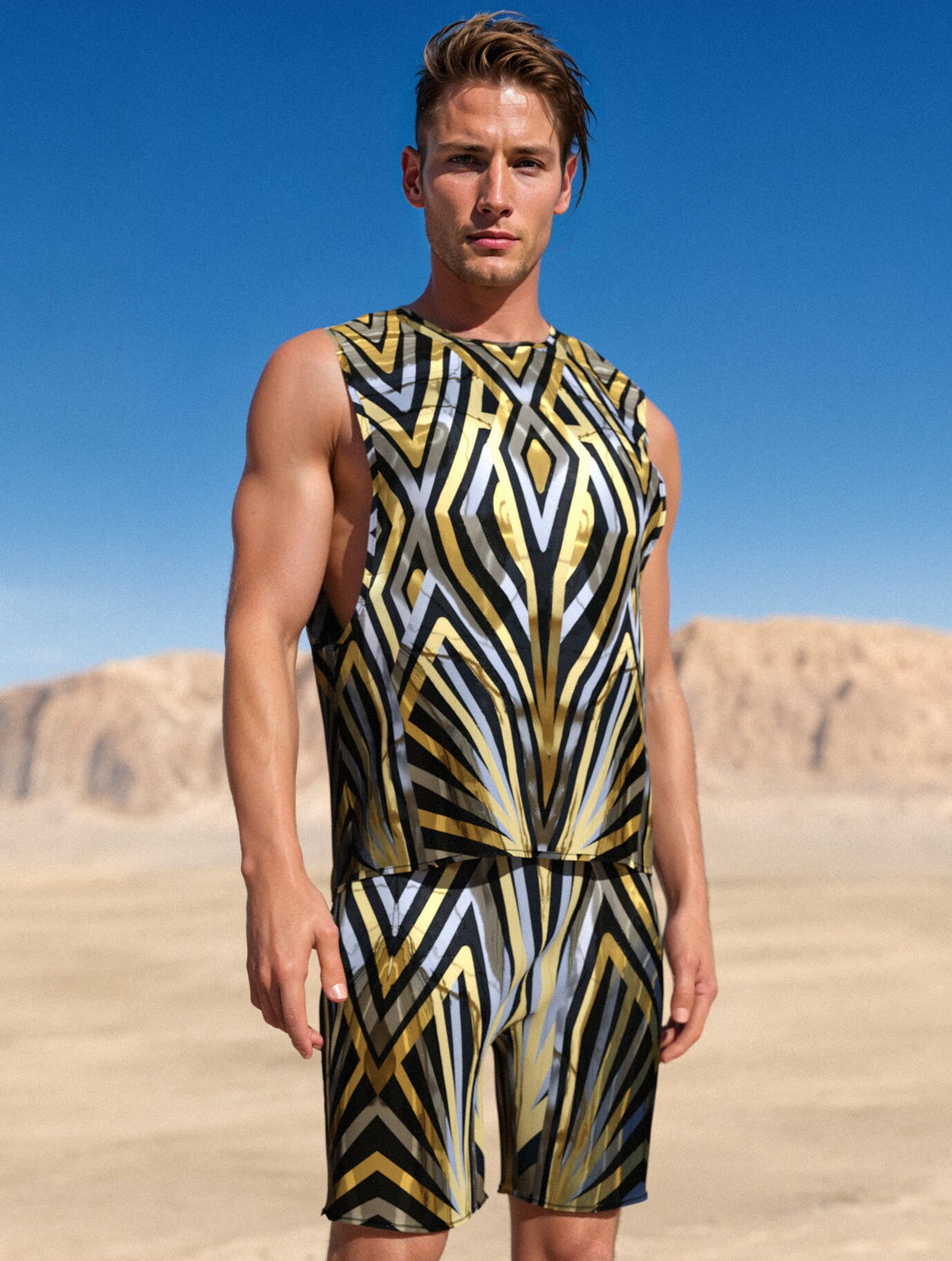 Hypnometallic Male Rave Shorts