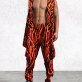 Lava Burst Male Hooded Vest Set