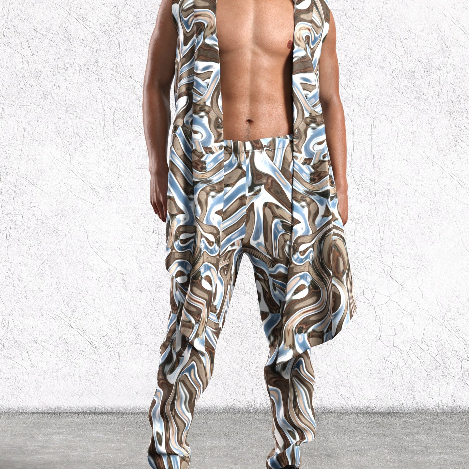 Mecha Vortex Male Wide Pants Lycra