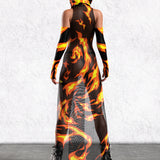 Burn Baby Burn Rave Hood