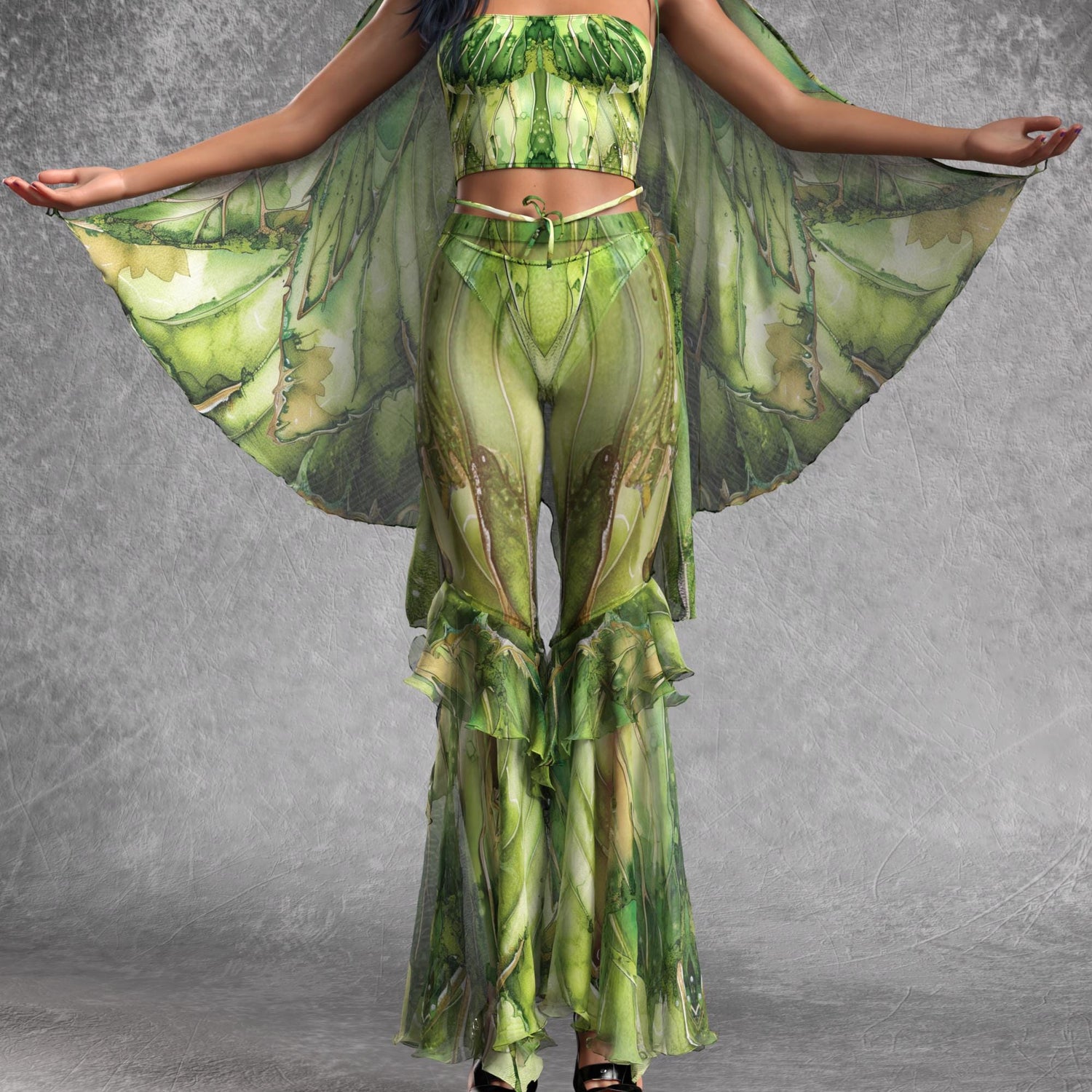 Aura Emerald Mesh Wings 3