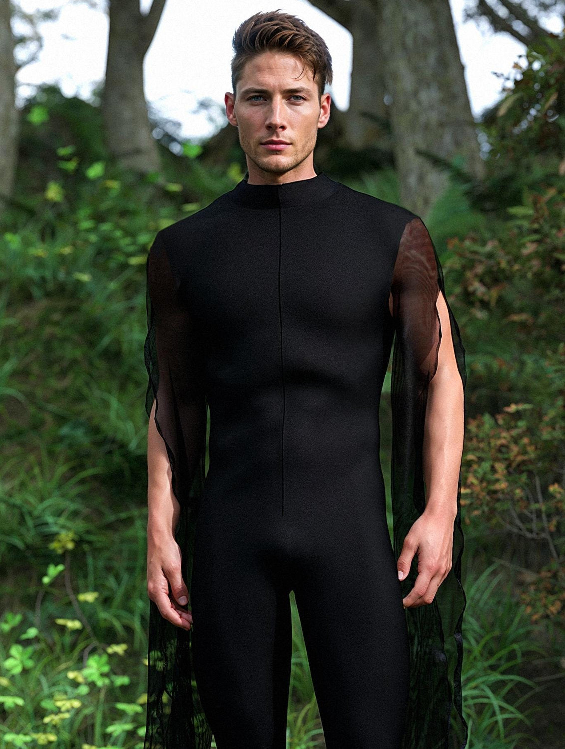Just Black Male Costume