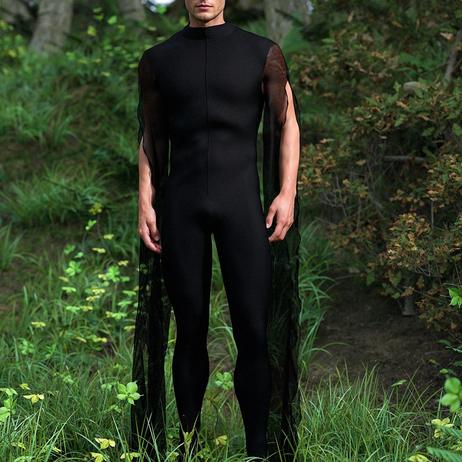 Just Black Male Costume 3