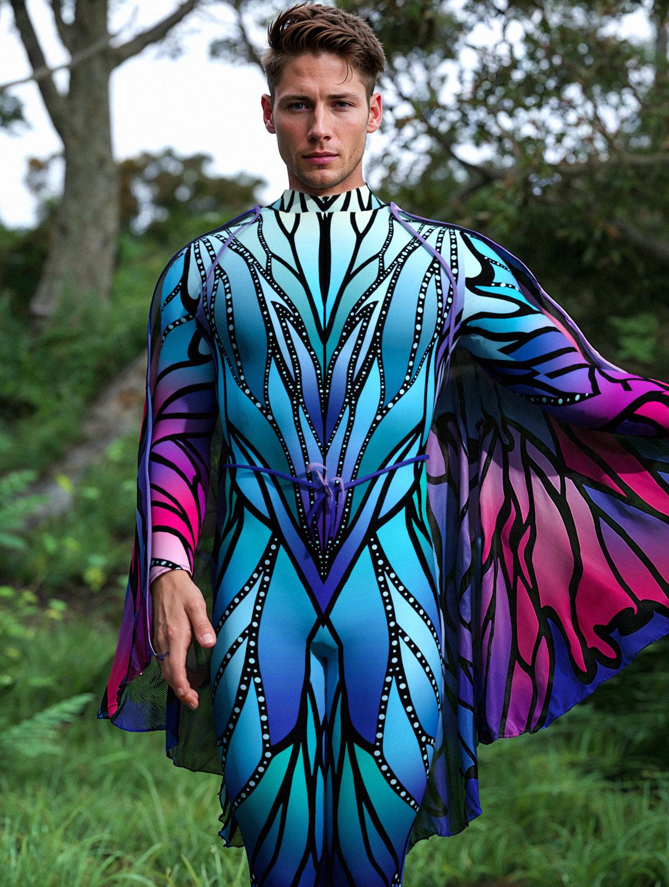 Azure Elemental Male Costume 1
