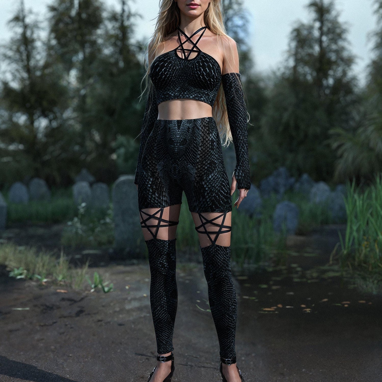 Intertwine Pentagram Leggings 2