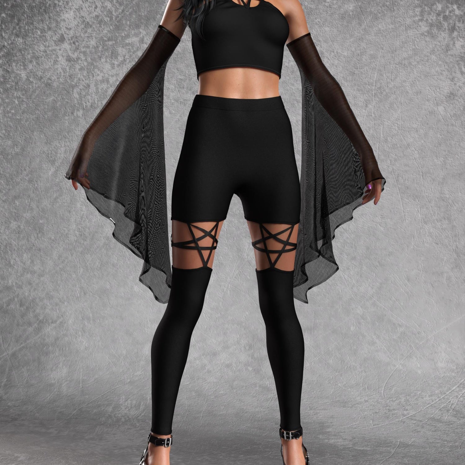 Just Black Pentagram Set 4