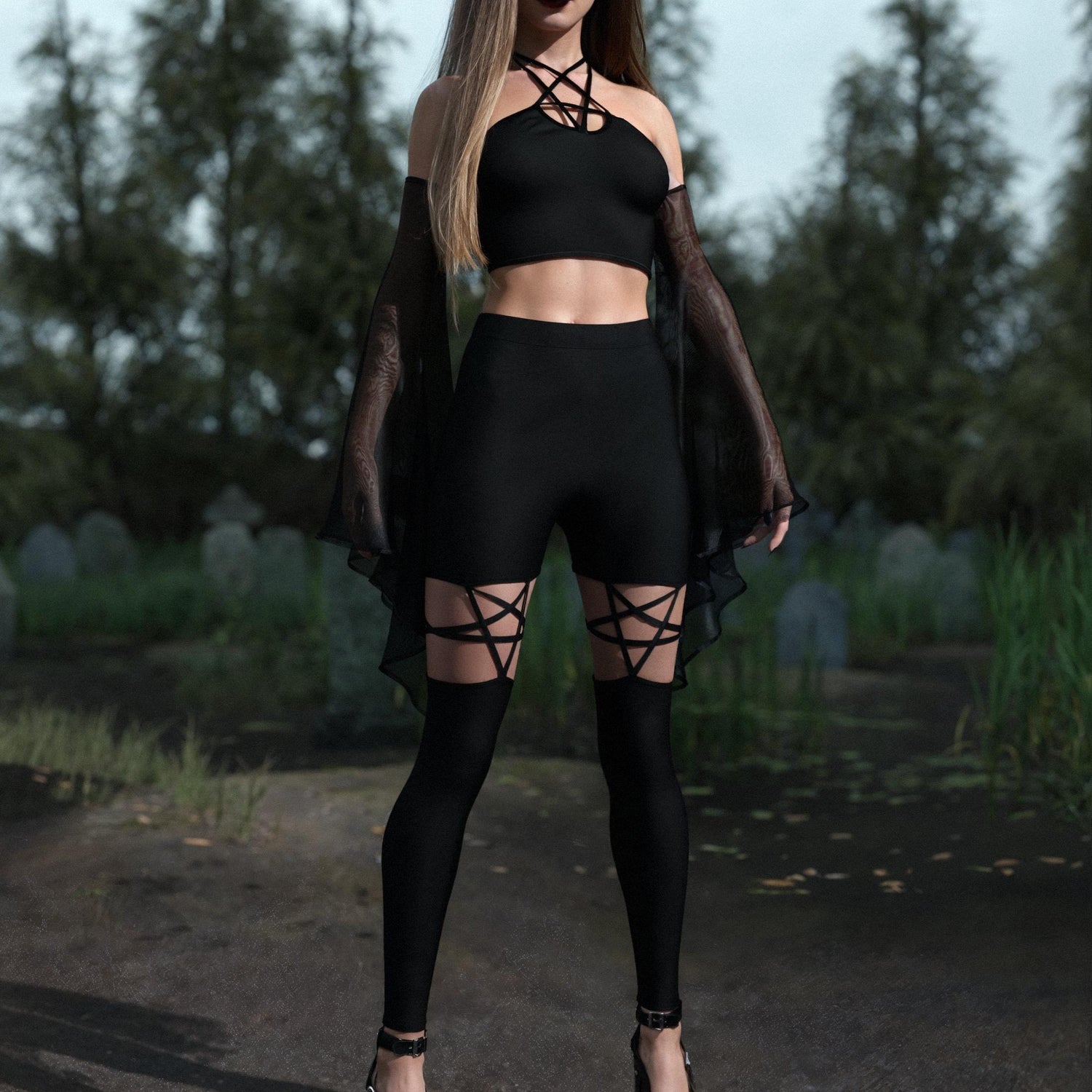 Just Black Pentagram Set 3