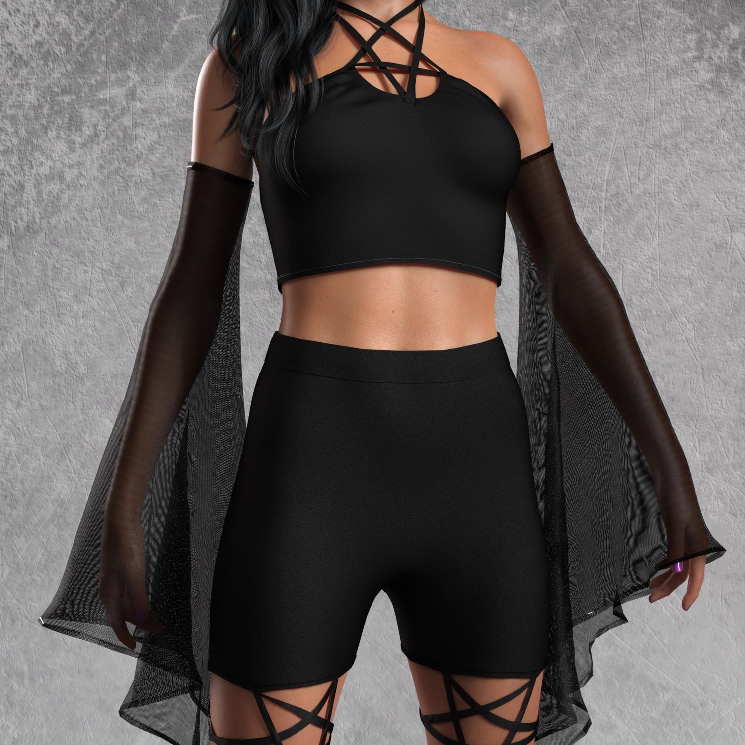 Just Black Pentagram Set 6