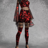 Above Suspicion Mesh Bell Sleeves