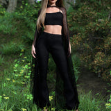 Just Black Mesh Mantle