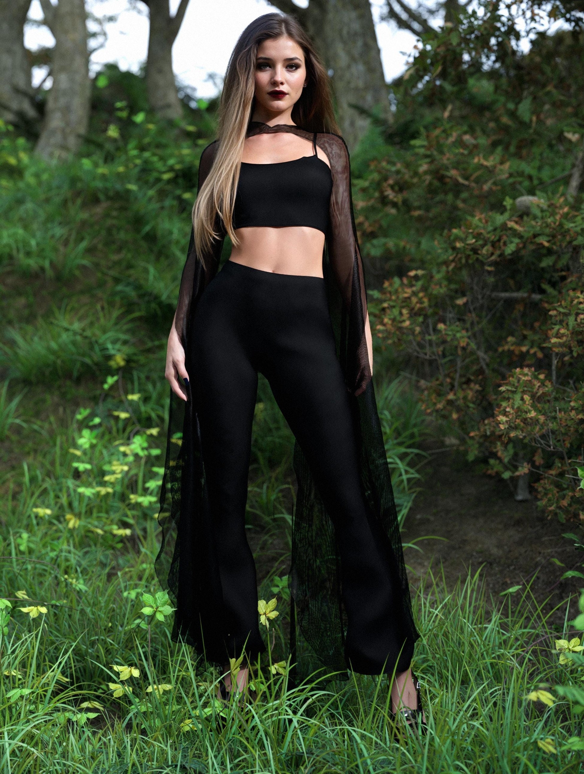 Just Black Mesh Mantle 2