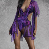 Celestia Amethyst Fairy Hooded Dress