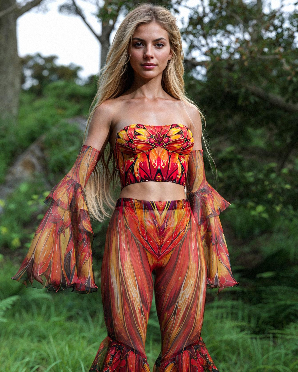 Autumn Whisper Ruffle Pants
