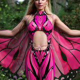 Fly Away Pink Jumpsuit Set