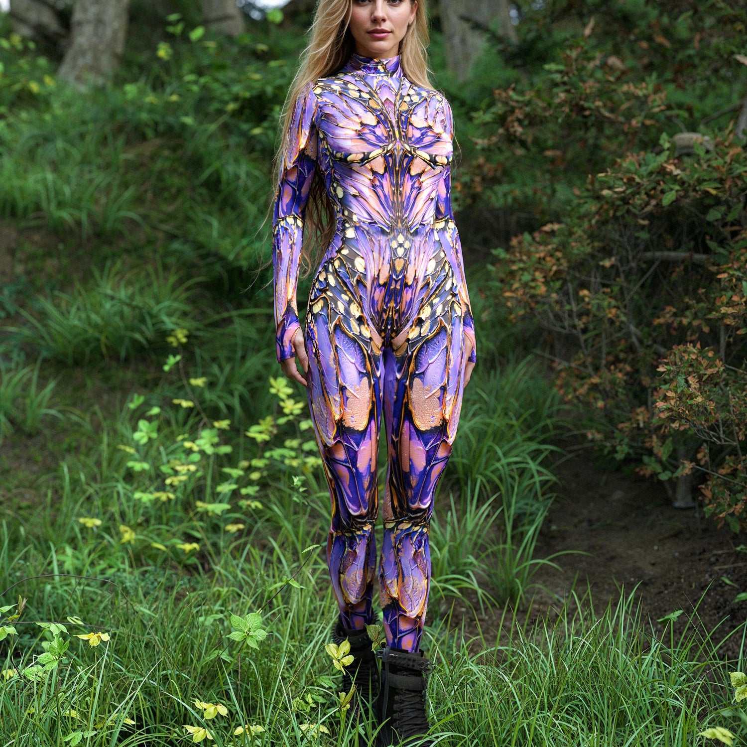 Echo Of Mystery Mesh Wings Purple