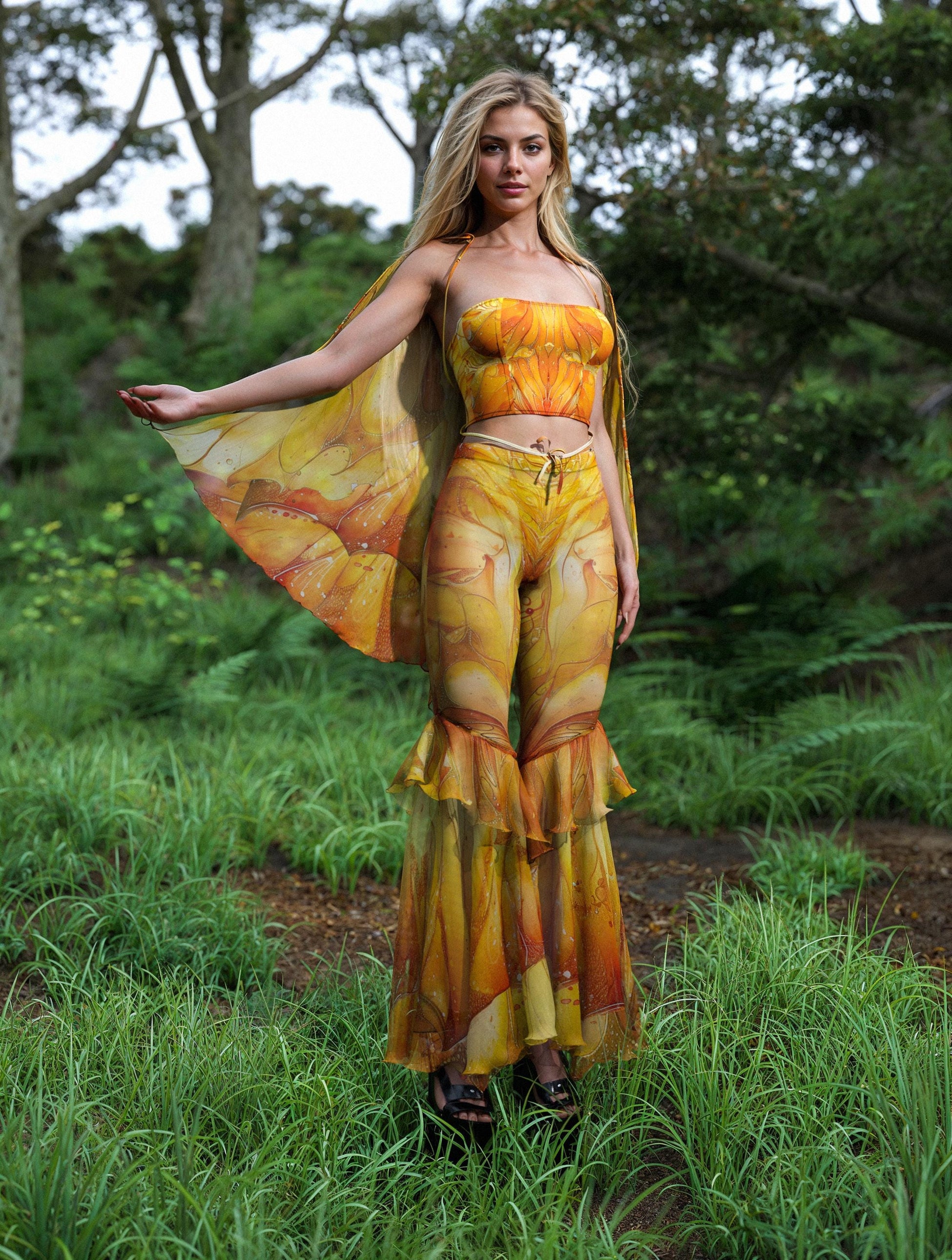 Aura Citrine Mesh Wings 1