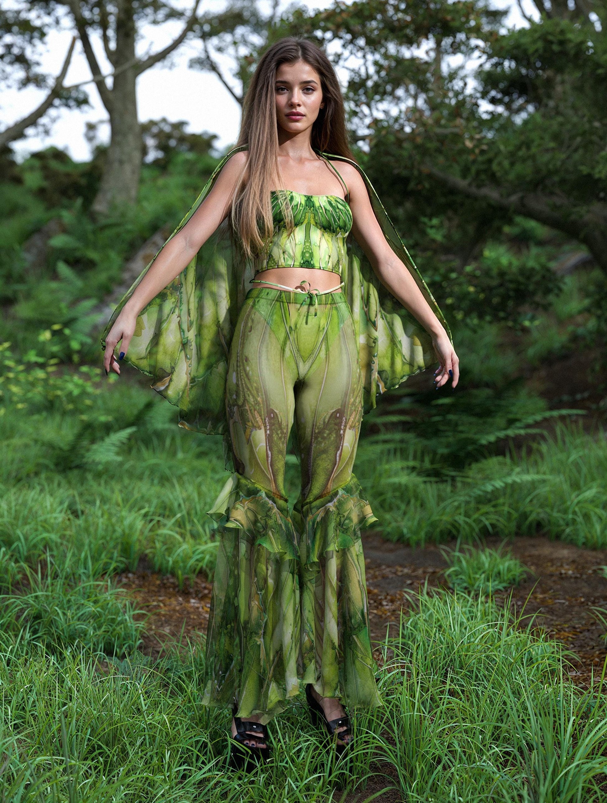 Aura Emerald Mesh Wings 1