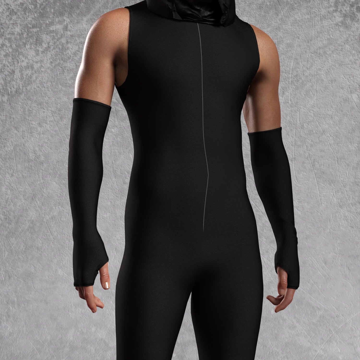 Just Black Male Hooded Costume 6
