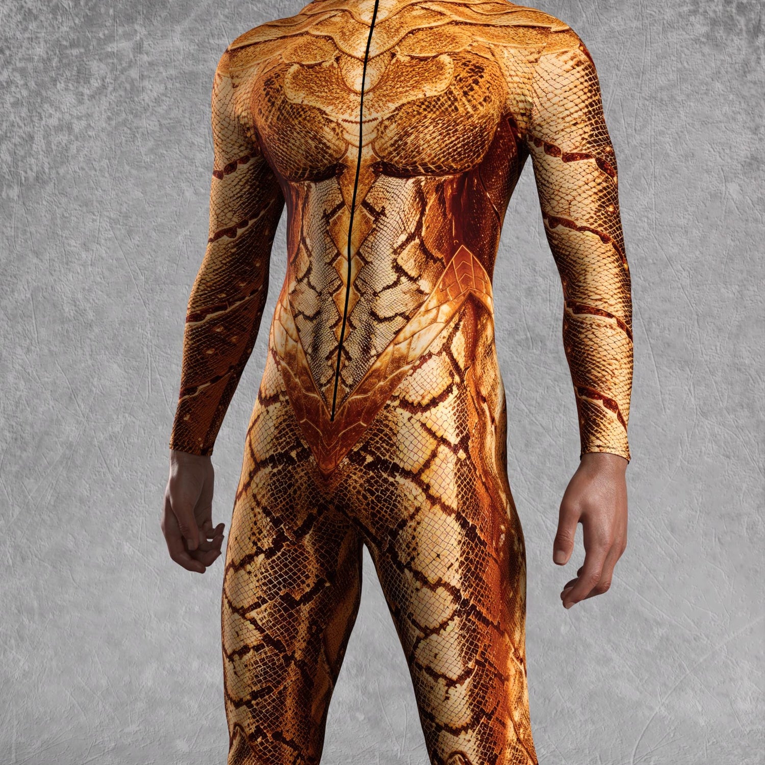 Snakeskin Royale Male Costume Lycra