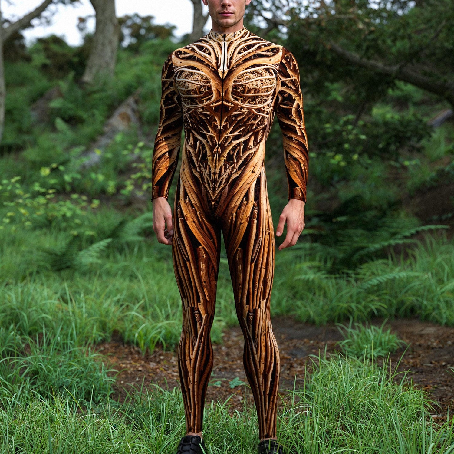 Knock On Wood Male Costume Blue