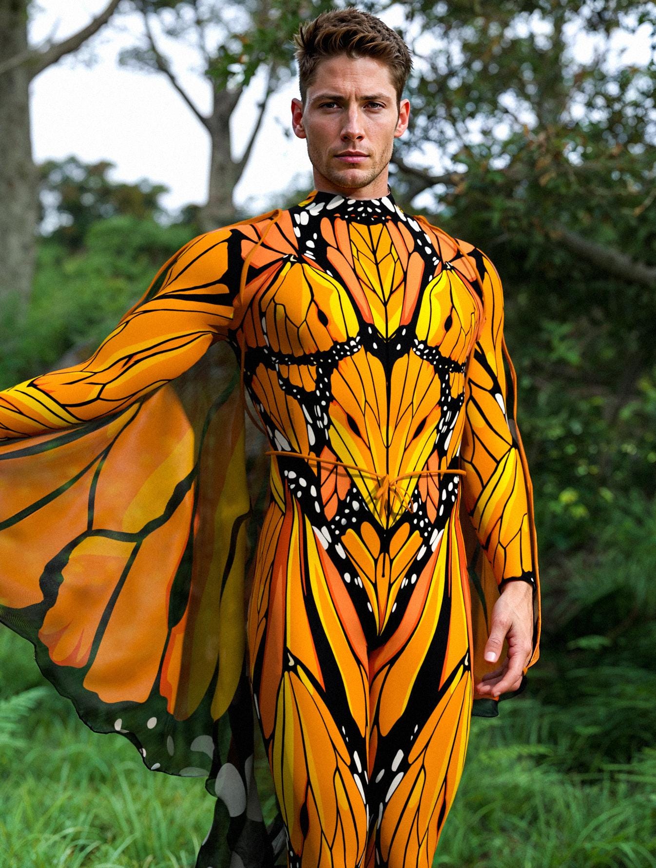 Fly Away Male Mesh Wings 1