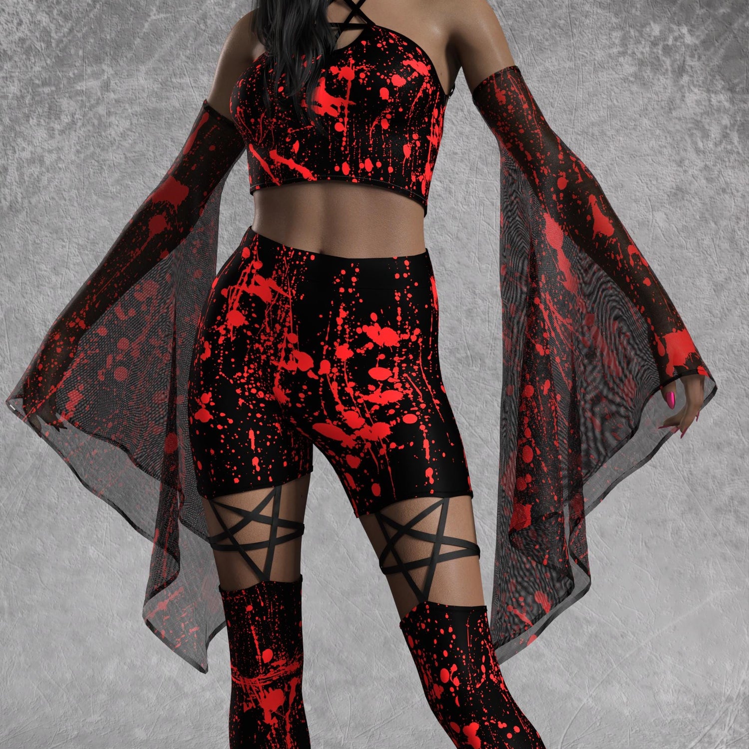 Above Suspicion Mesh Bell Sleeves 4